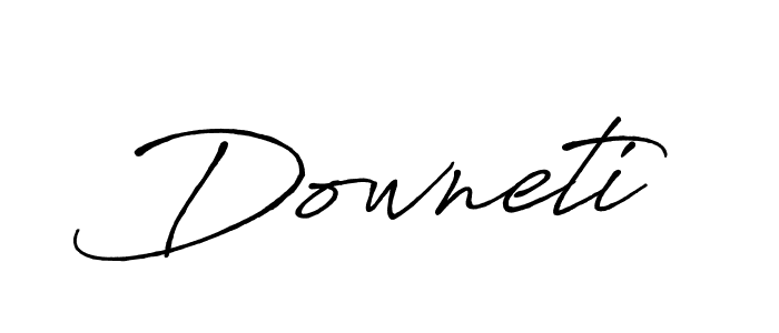 Use a signature maker to create a handwritten signature online. With this signature software, you can design (Antro_Vectra_Bolder) your own signature for name Downeti. Downeti signature style 7 images and pictures png