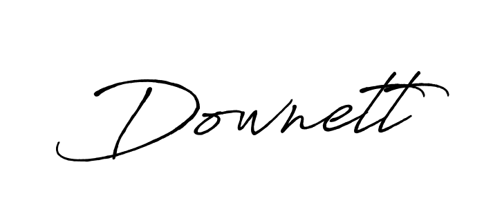 How to make Downett name signature. Use Antro_Vectra_Bolder style for creating short signs online. This is the latest handwritten sign. Downett signature style 7 images and pictures png