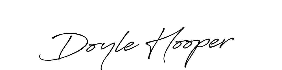 How to make Doyle Hooper name signature. Use Antro_Vectra_Bolder style for creating short signs online. This is the latest handwritten sign. Doyle Hooper signature style 7 images and pictures png