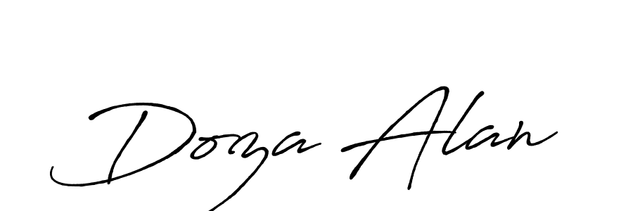 How to make Doza Alan signature? Antro_Vectra_Bolder is a professional autograph style. Create handwritten signature for Doza Alan name. Doza Alan signature style 7 images and pictures png