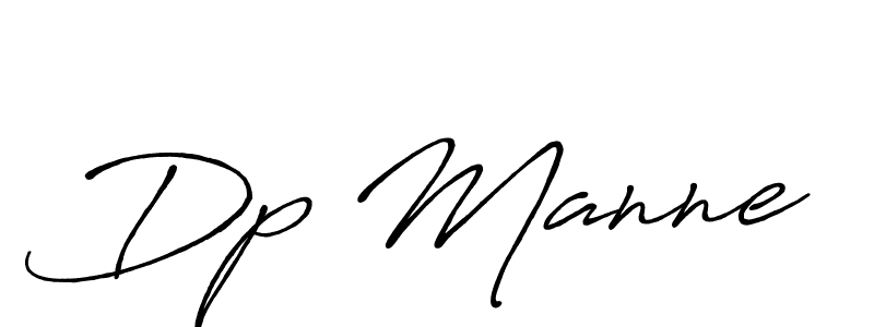 Use a signature maker to create a handwritten signature online. With this signature software, you can design (Antro_Vectra_Bolder) your own signature for name Dp Manne. Dp Manne signature style 7 images and pictures png