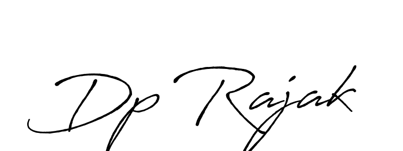 Use a signature maker to create a handwritten signature online. With this signature software, you can design (Antro_Vectra_Bolder) your own signature for name Dp Rajak. Dp Rajak signature style 7 images and pictures png