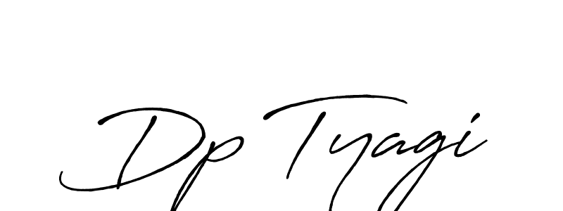 How to make Dp Tyagi signature? Antro_Vectra_Bolder is a professional autograph style. Create handwritten signature for Dp Tyagi name. Dp Tyagi signature style 7 images and pictures png