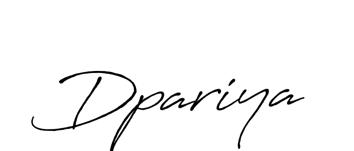 Design your own signature with our free online signature maker. With this signature software, you can create a handwritten (Antro_Vectra_Bolder) signature for name Dpariya. Dpariya signature style 7 images and pictures png