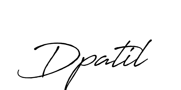 Make a beautiful signature design for name Dpatil. Use this online signature maker to create a handwritten signature for free. Dpatil signature style 7 images and pictures png