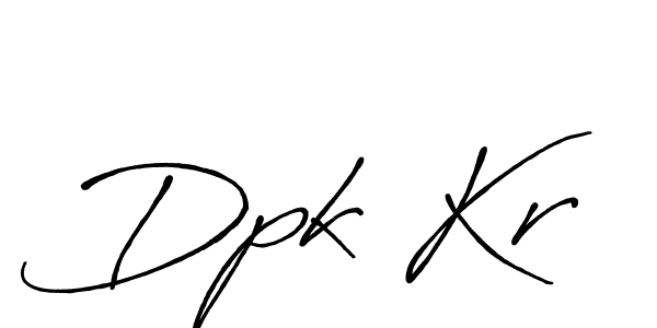 Make a beautiful signature design for name Dpk Kr. With this signature (Antro_Vectra_Bolder) style, you can create a handwritten signature for free. Dpk Kr signature style 7 images and pictures png