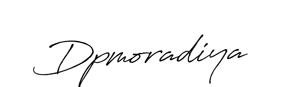 The best way (Antro_Vectra_Bolder) to make a short signature is to pick only two or three words in your name. The name Dpmoradiya include a total of six letters. For converting this name. Dpmoradiya signature style 7 images and pictures png