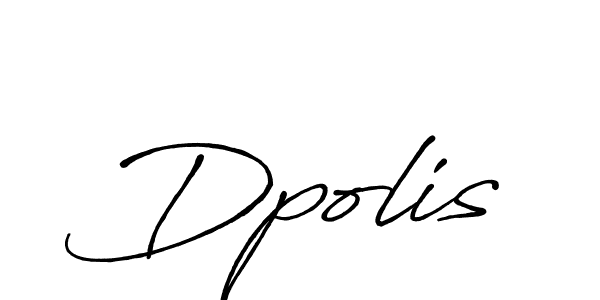 Similarly Antro_Vectra_Bolder is the best handwritten signature design. Signature creator online .You can use it as an online autograph creator for name Dpolis. Dpolis signature style 7 images and pictures png