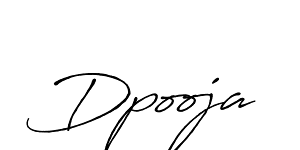 Make a beautiful signature design for name Dpooja. With this signature (Antro_Vectra_Bolder) style, you can create a handwritten signature for free. Dpooja signature style 7 images and pictures png