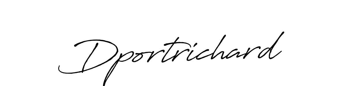 Antro_Vectra_Bolder is a professional signature style that is perfect for those who want to add a touch of class to their signature. It is also a great choice for those who want to make their signature more unique. Get Dportrichard name to fancy signature for free. Dportrichard signature style 7 images and pictures png