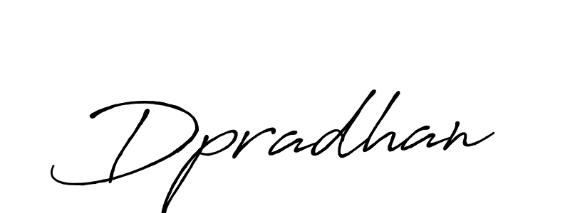 It looks lik you need a new signature style for name Dpradhan. Design unique handwritten (Antro_Vectra_Bolder) signature with our free signature maker in just a few clicks. Dpradhan signature style 7 images and pictures png