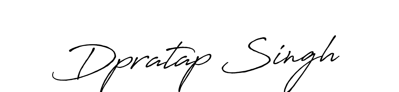 How to make Dpratap Singh signature? Antro_Vectra_Bolder is a professional autograph style. Create handwritten signature for Dpratap Singh name. Dpratap Singh signature style 7 images and pictures png