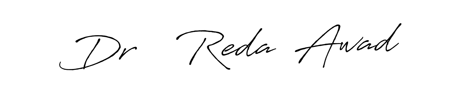 Dr    Reda  Awad stylish signature style. Best Handwritten Sign (Antro_Vectra_Bolder) for my name. Handwritten Signature Collection Ideas for my name Dr    Reda  Awad. Dr    Reda  Awad signature style 7 images and pictures png