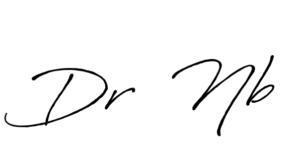 How to make Dr  Nb signature? Antro_Vectra_Bolder is a professional autograph style. Create handwritten signature for Dr  Nb name. Dr  Nb signature style 7 images and pictures png