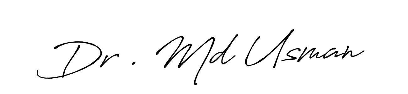 Similarly Antro_Vectra_Bolder is the best handwritten signature design. Signature creator online .You can use it as an online autograph creator for name Dr . Md Usman. Dr . Md Usman signature style 7 images and pictures png