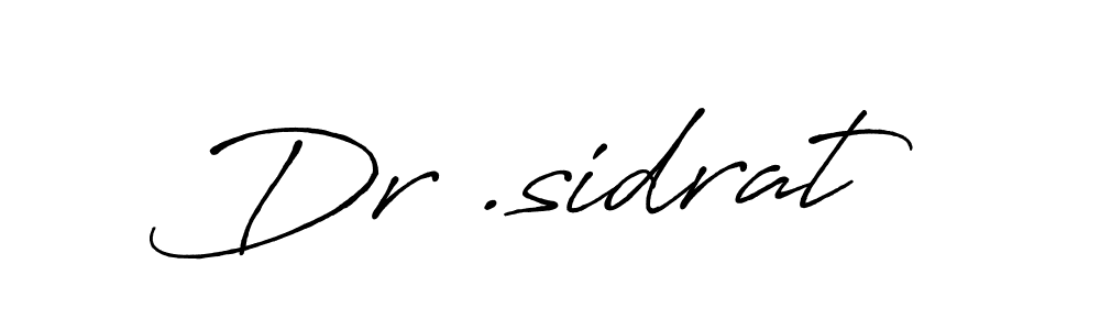 How to make Dr .sidrat signature? Antro_Vectra_Bolder is a professional autograph style. Create handwritten signature for Dr .sidrat name. Dr .sidrat signature style 7 images and pictures png