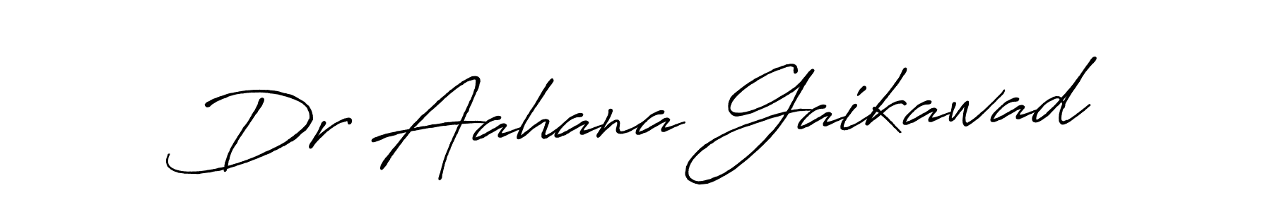 You can use this online signature creator to create a handwritten signature for the name Dr Aahana Gaikawad. This is the best online autograph maker. Dr Aahana Gaikawad signature style 7 images and pictures png