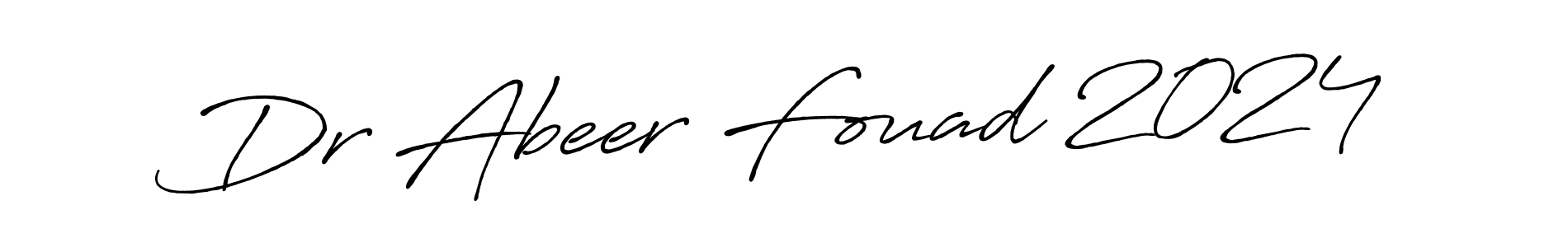 Make a short Dr Abeer Fouad 2024 signature style. Manage your documents anywhere anytime using Antro_Vectra_Bolder. Create and add eSignatures, submit forms, share and send files easily. Dr Abeer Fouad 2024 signature style 7 images and pictures png