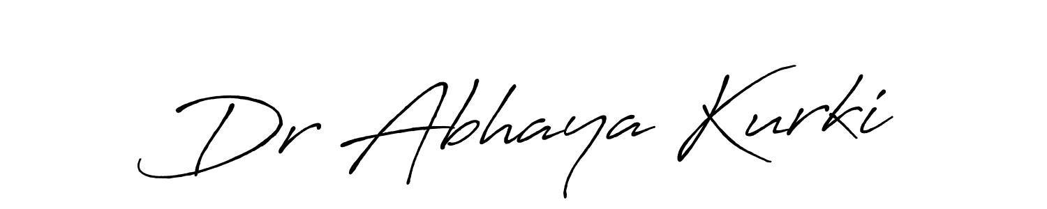 Also we have Dr Abhaya Kurki name is the best signature style. Create professional handwritten signature collection using Antro_Vectra_Bolder autograph style. Dr Abhaya Kurki signature style 7 images and pictures png