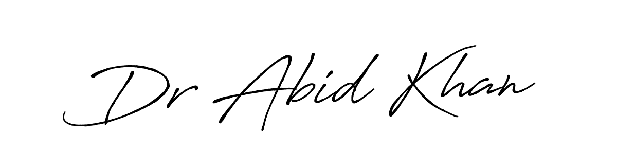 Similarly Antro_Vectra_Bolder is the best handwritten signature design. Signature creator online .You can use it as an online autograph creator for name Dr Abid Khan. Dr Abid Khan signature style 7 images and pictures png