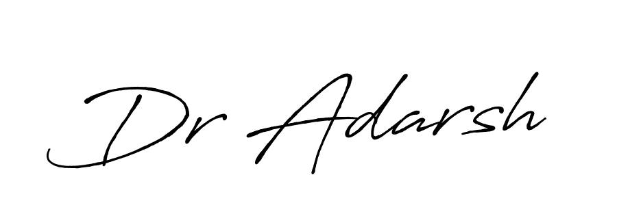 Antro_Vectra_Bolder is a professional signature style that is perfect for those who want to add a touch of class to their signature. It is also a great choice for those who want to make their signature more unique. Get Dr Adarsh name to fancy signature for free. Dr Adarsh signature style 7 images and pictures png