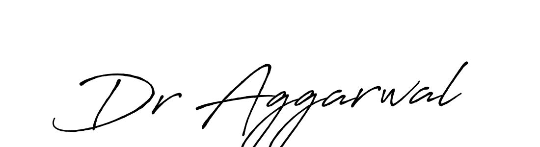 Design your own signature with our free online signature maker. With this signature software, you can create a handwritten (Antro_Vectra_Bolder) signature for name Dr Aggarwal. Dr Aggarwal signature style 7 images and pictures png