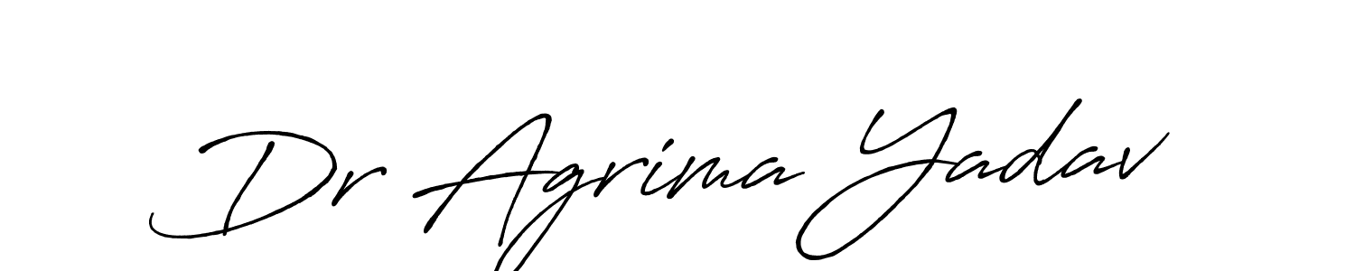 Design your own signature with our free online signature maker. With this signature software, you can create a handwritten (Antro_Vectra_Bolder) signature for name Dr Agrima Yadav. Dr Agrima Yadav signature style 7 images and pictures png