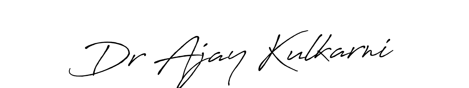 The best way (Antro_Vectra_Bolder) to make a short signature is to pick only two or three words in your name. The name Dr Ajay Kulkarni include a total of six letters. For converting this name. Dr Ajay Kulkarni signature style 7 images and pictures png