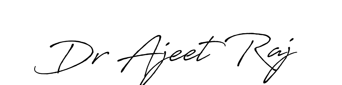 Similarly Antro_Vectra_Bolder is the best handwritten signature design. Signature creator online .You can use it as an online autograph creator for name Dr Ajeet Raj. Dr Ajeet Raj signature style 7 images and pictures png