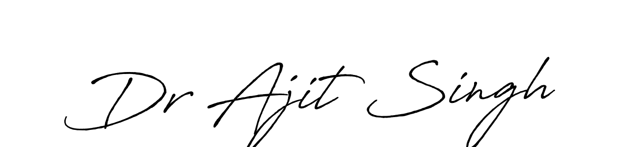 You should practise on your own different ways (Antro_Vectra_Bolder) to write your name (Dr Ajit Singh) in signature. don't let someone else do it for you. Dr Ajit Singh signature style 7 images and pictures png