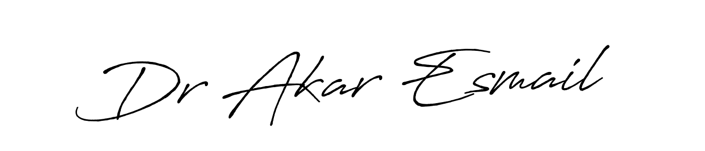 Best and Professional Signature Style for Dr Akar Esmail. Antro_Vectra_Bolder Best Signature Style Collection. Dr Akar Esmail signature style 7 images and pictures png