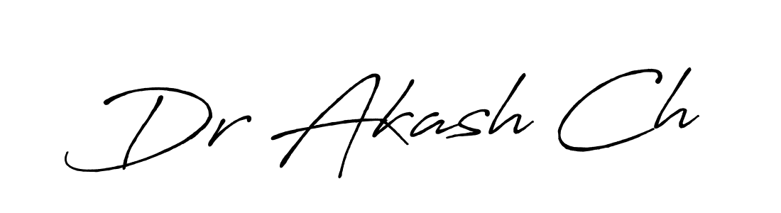 Also we have Dr Akash Ch name is the best signature style. Create professional handwritten signature collection using Antro_Vectra_Bolder autograph style. Dr Akash Ch signature style 7 images and pictures png