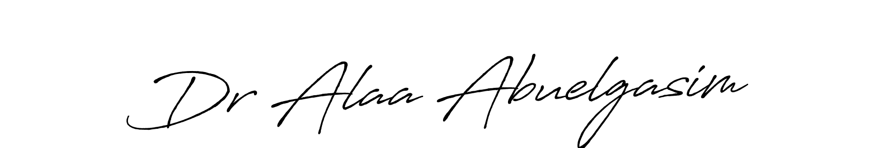 Use a signature maker to create a handwritten signature online. With this signature software, you can design (Antro_Vectra_Bolder) your own signature for name Dr Alaa Abuelgasim. Dr Alaa Abuelgasim signature style 7 images and pictures png