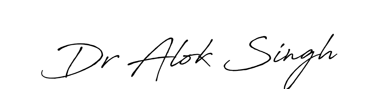 How to make Dr Alok Singh signature? Antro_Vectra_Bolder is a professional autograph style. Create handwritten signature for Dr Alok Singh name. Dr Alok Singh signature style 7 images and pictures png