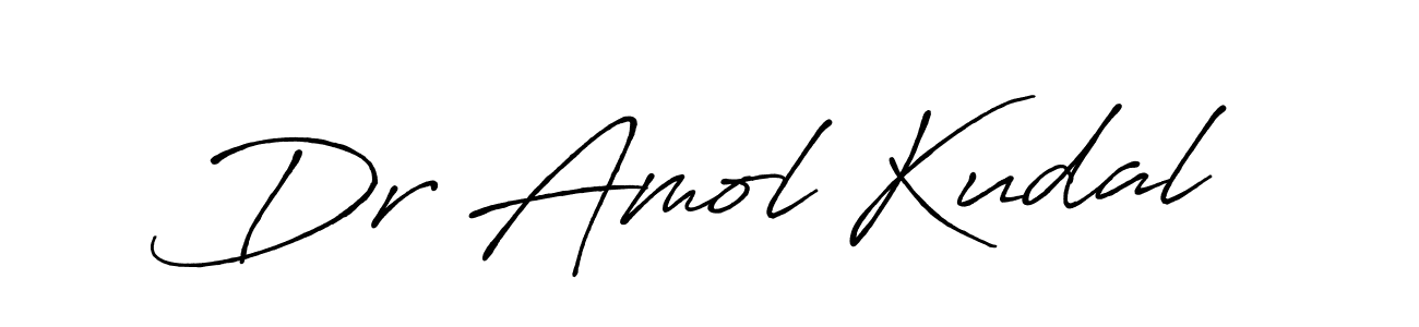 Design your own signature with our free online signature maker. With this signature software, you can create a handwritten (Antro_Vectra_Bolder) signature for name Dr Amol Kudal. Dr Amol Kudal signature style 7 images and pictures png