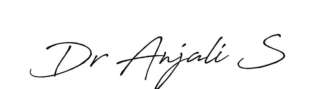 Antro_Vectra_Bolder is a professional signature style that is perfect for those who want to add a touch of class to their signature. It is also a great choice for those who want to make their signature more unique. Get Dr Anjali S name to fancy signature for free. Dr Anjali S signature style 7 images and pictures png