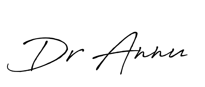 Use a signature maker to create a handwritten signature online. With this signature software, you can design (Antro_Vectra_Bolder) your own signature for name Dr Annu. Dr Annu signature style 7 images and pictures png