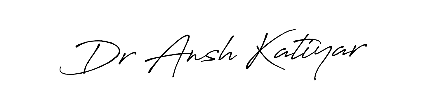 Also we have Dr Ansh Katiyar name is the best signature style. Create professional handwritten signature collection using Antro_Vectra_Bolder autograph style. Dr Ansh Katiyar signature style 7 images and pictures png