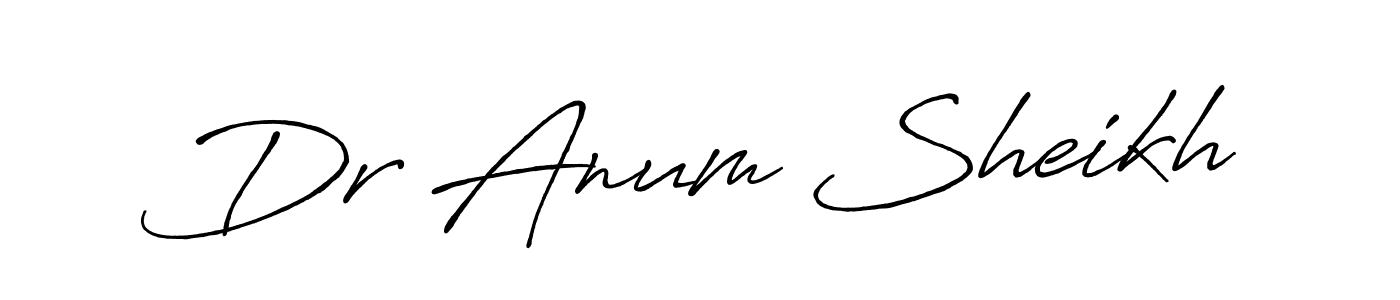 Make a beautiful signature design for name Dr Anum Sheikh. Use this online signature maker to create a handwritten signature for free. Dr Anum Sheikh signature style 7 images and pictures png