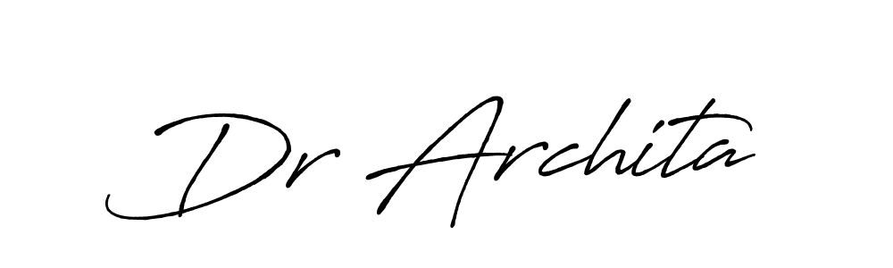 How to make Dr Archita signature? Antro_Vectra_Bolder is a professional autograph style. Create handwritten signature for Dr Archita name. Dr Archita signature style 7 images and pictures png