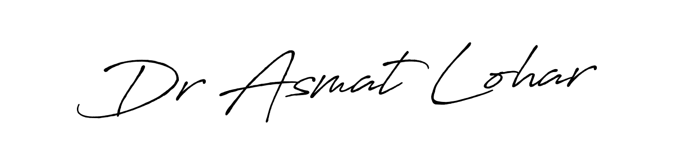 How to Draw Dr Asmat Lohar signature style? Antro_Vectra_Bolder is a latest design signature styles for name Dr Asmat Lohar. Dr Asmat Lohar signature style 7 images and pictures png