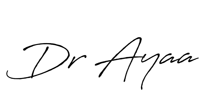 How to make Dr Ayaa signature? Antro_Vectra_Bolder is a professional autograph style. Create handwritten signature for Dr Ayaa name. Dr Ayaa signature style 7 images and pictures png