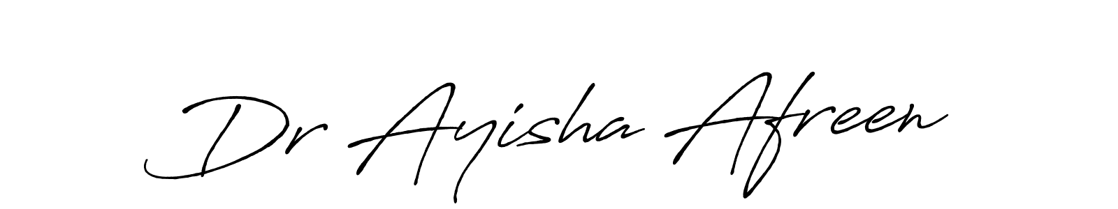 It looks lik you need a new signature style for name Dr Ayisha Afreen. Design unique handwritten (Antro_Vectra_Bolder) signature with our free signature maker in just a few clicks. Dr Ayisha Afreen signature style 7 images and pictures png