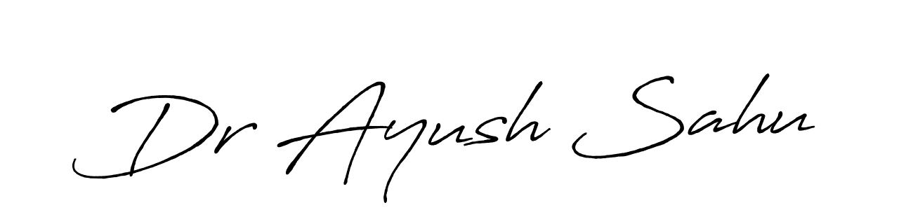 How to make Dr Ayush Sahu signature? Antro_Vectra_Bolder is a professional autograph style. Create handwritten signature for Dr Ayush Sahu name. Dr Ayush Sahu signature style 7 images and pictures png