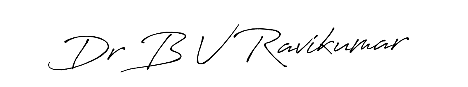 Similarly Antro_Vectra_Bolder is the best handwritten signature design. Signature creator online .You can use it as an online autograph creator for name Dr B V Ravikumar. Dr B V Ravikumar signature style 7 images and pictures png