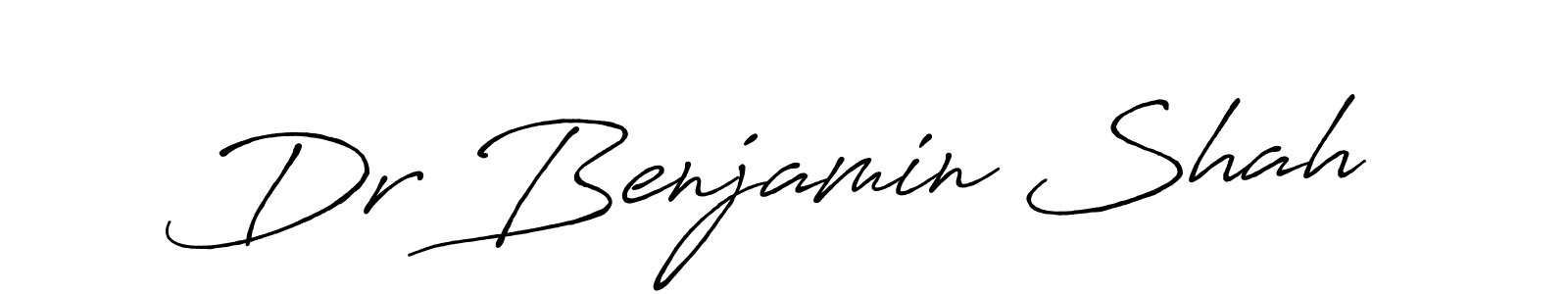 The best way (Antro_Vectra_Bolder) to make a short signature is to pick only two or three words in your name. The name Dr Benjamin Shah include a total of six letters. For converting this name. Dr Benjamin Shah signature style 7 images and pictures png