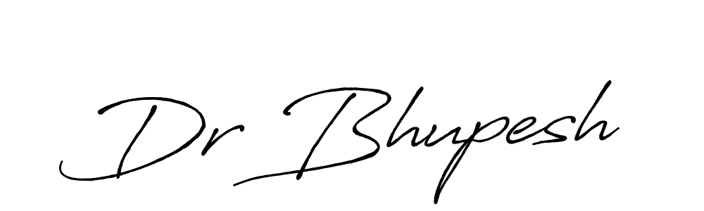 How to make Dr Bhupesh name signature. Use Antro_Vectra_Bolder style for creating short signs online. This is the latest handwritten sign. Dr Bhupesh signature style 7 images and pictures png