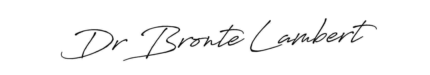 Antro_Vectra_Bolder is a professional signature style that is perfect for those who want to add a touch of class to their signature. It is also a great choice for those who want to make their signature more unique. Get Dr Bronte Lambert name to fancy signature for free. Dr Bronte Lambert signature style 7 images and pictures png