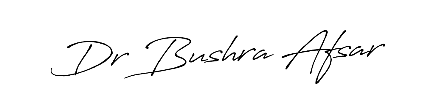 It looks lik you need a new signature style for name Dr Bushra Afsar. Design unique handwritten (Antro_Vectra_Bolder) signature with our free signature maker in just a few clicks. Dr Bushra Afsar signature style 7 images and pictures png