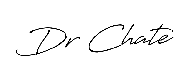 Use a signature maker to create a handwritten signature online. With this signature software, you can design (Antro_Vectra_Bolder) your own signature for name Dr Chate. Dr Chate signature style 7 images and pictures png